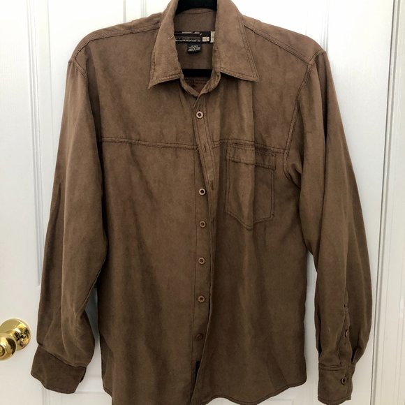 Long sleeved  and COMFY shirt. Velvet brown - Picture 1 of 3